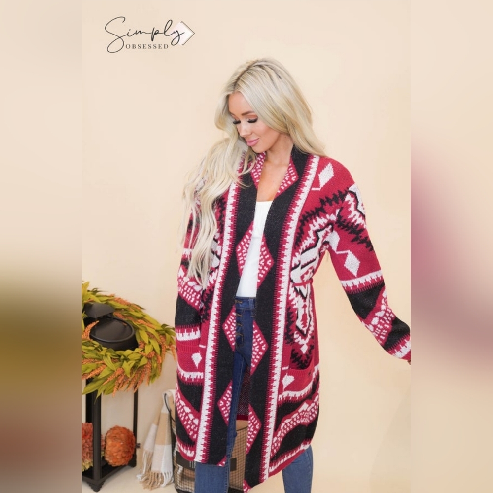 BiBi Ultra Warm Aztec Print Sweater
